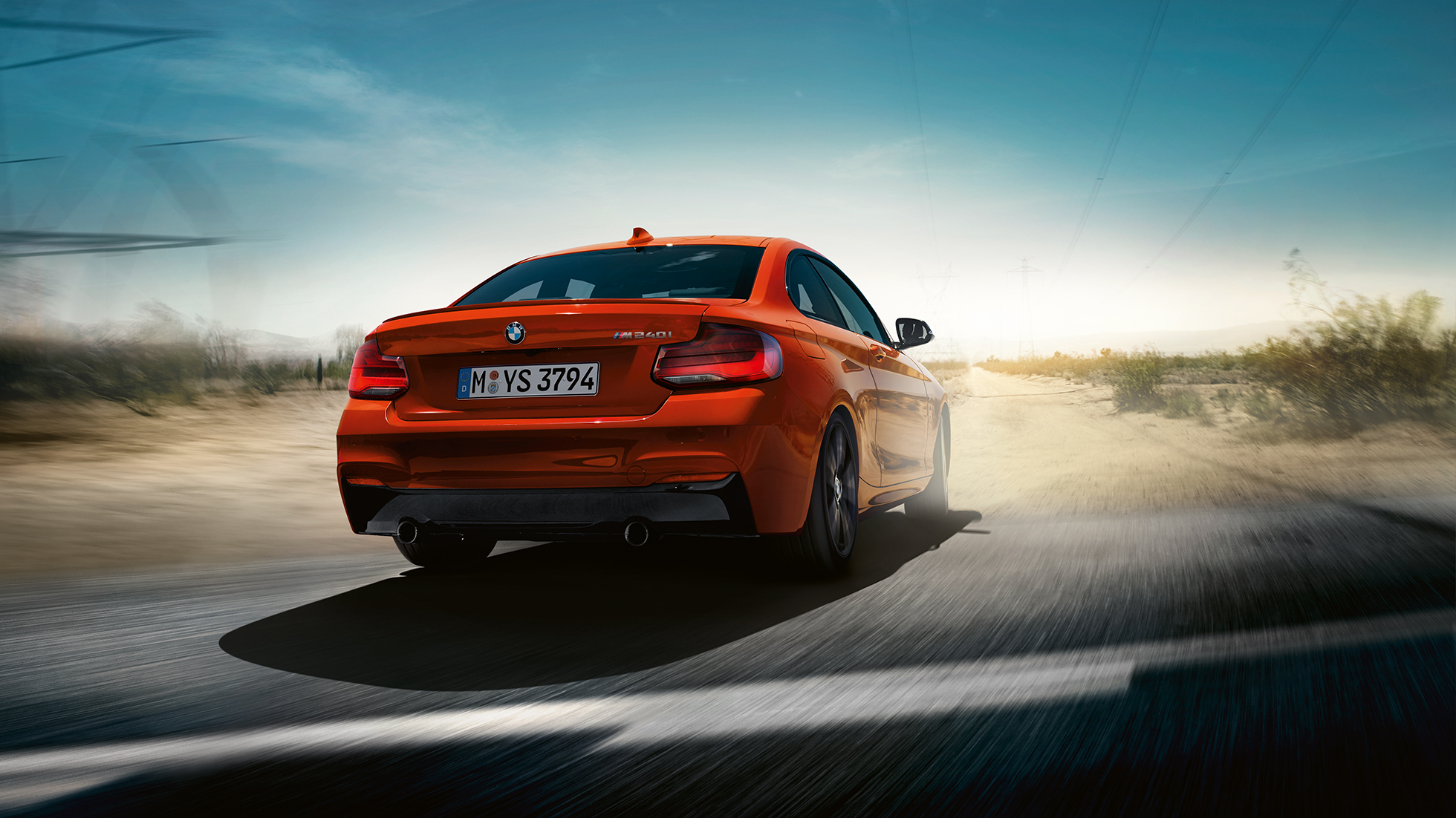 Bastidor BMW M240i Coupé Bastidor BMW M240i Coupé F22 2017 Sunset Orange metalizado