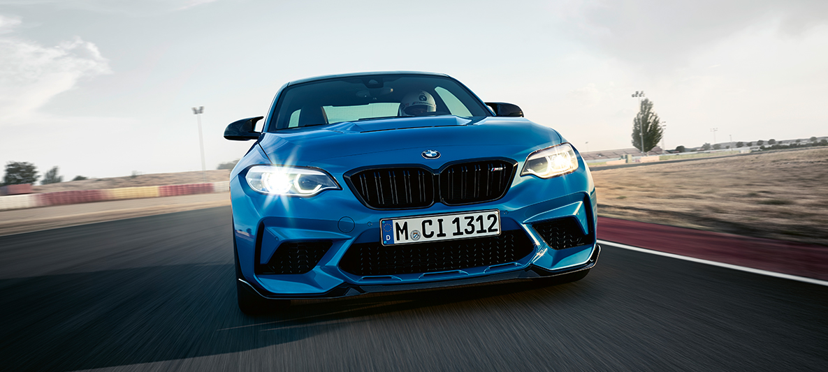 Diseño BMW M2 CS F87 Diseño exterior del BMW M2 CS F87 Misano Blau metalizado, vista del frontal