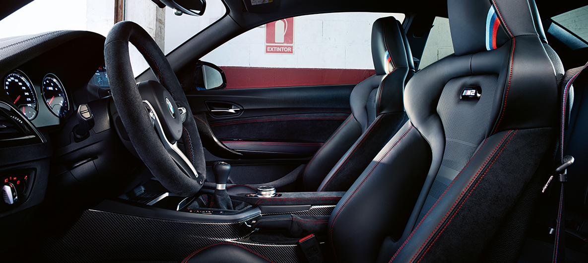 Interior BMW M2 CS F87 Interior BMW M2 CS F87 Misano Blau metalizado, vista de detalle