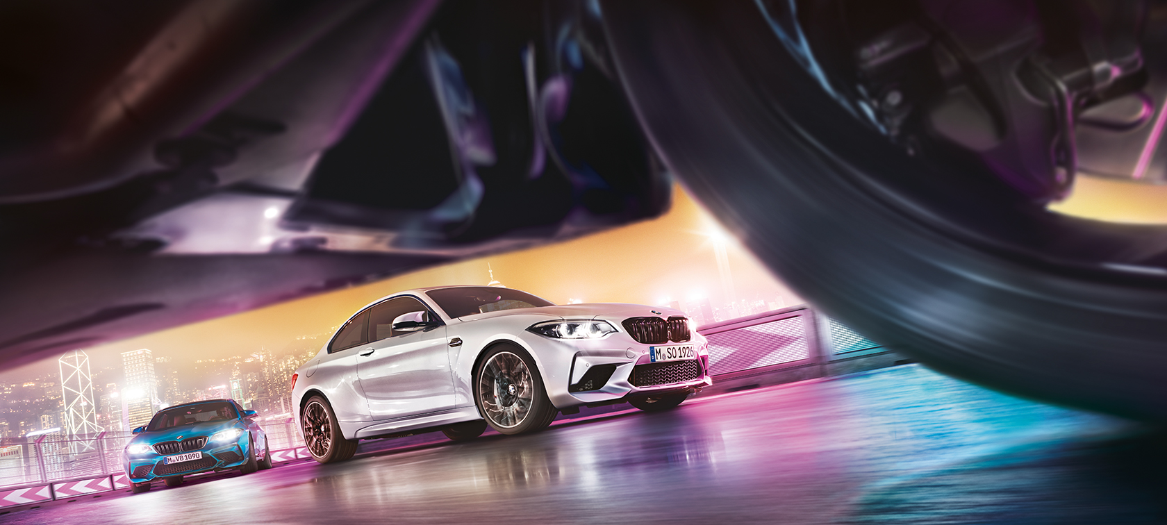 Datos técnicos BMW M2 Competition Datos técnicos BMW M2 Competition F87 2018 Hockenheim Silver metalizado 2020, BMW Individual, vista del lateral del coupé deportivo