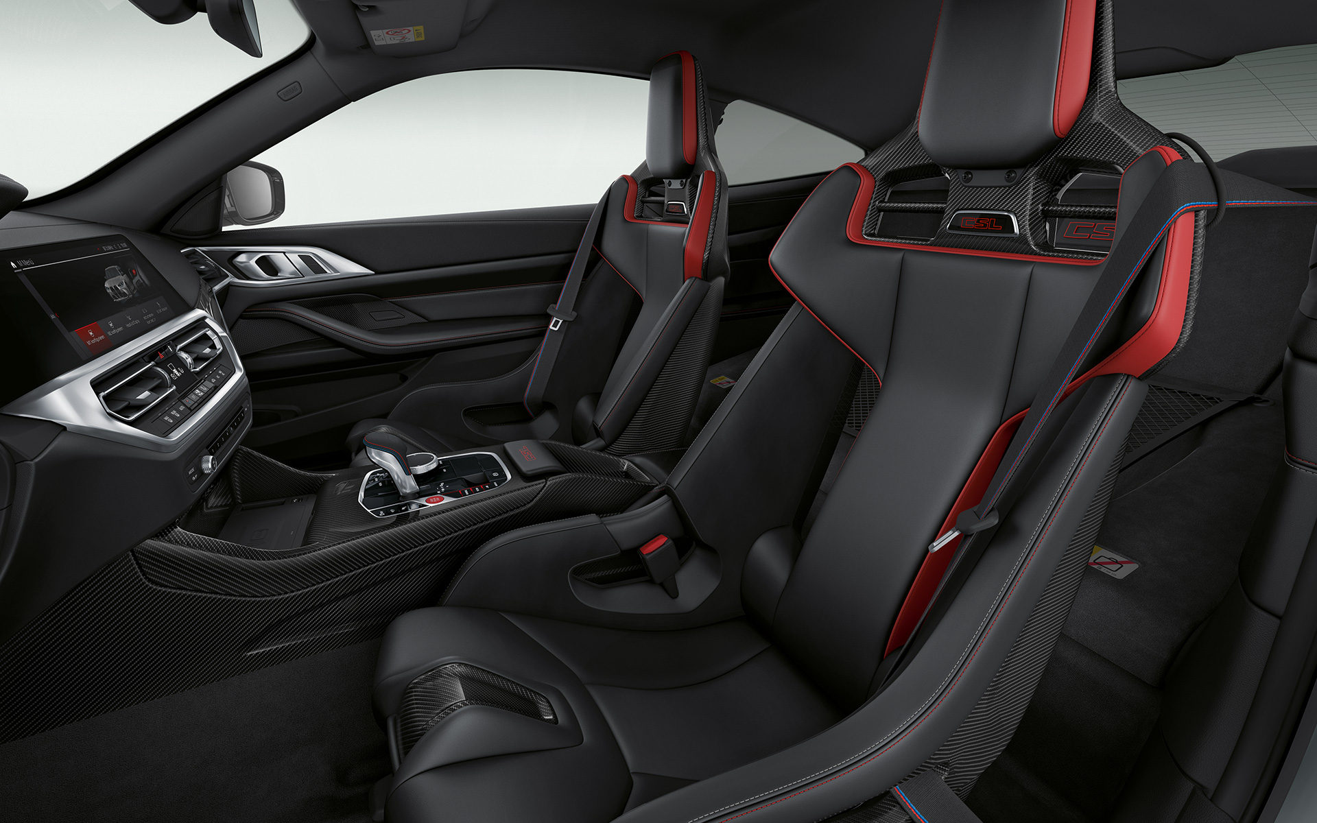Asiento envolvente integral M de fibra de carbono BMW M4 CSL G82 BMW M4 CSL G82 Interior, asiento envolvente integral M de fibra de carbono