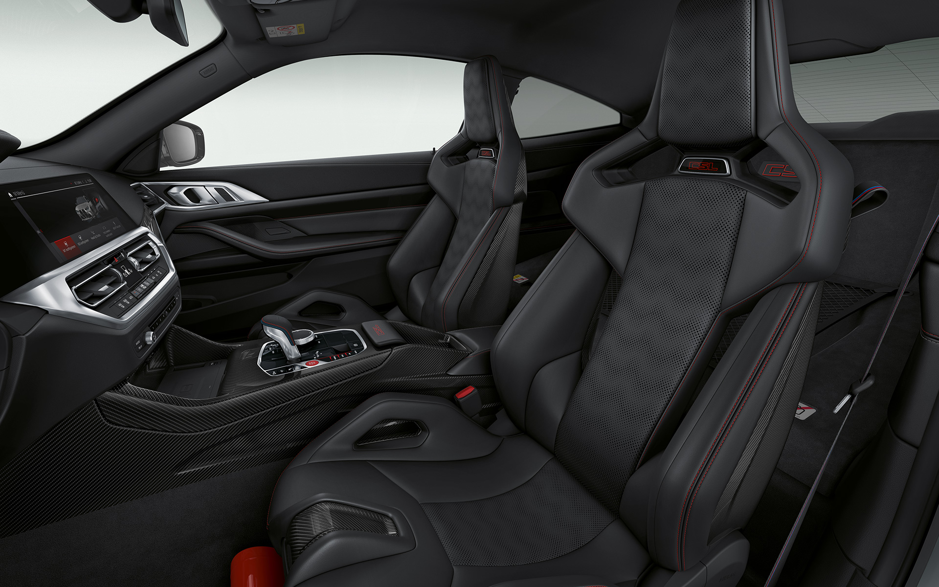 Asiento envolvente M de fibra de carbono BMW M4 CSL G82 BMW M4 CSL G82 Interior, asiento envolvente M de fibra de carbono