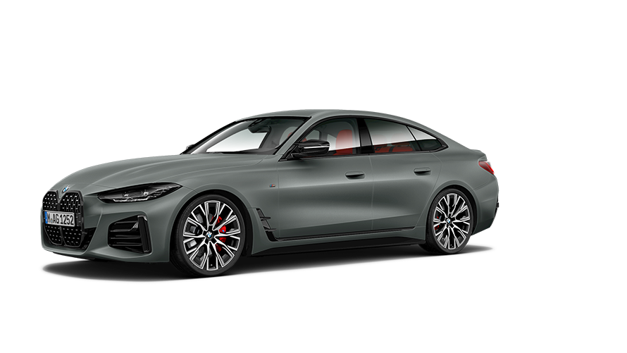 BMW Serie 4 BMW M440i xDrive Gran Coupé G26 2021 vista de tres cuartos del lateral BMW Serie 4 BMW M440i xDrive Gran Coupé G26 2021 vista de tres cuartos del lateral