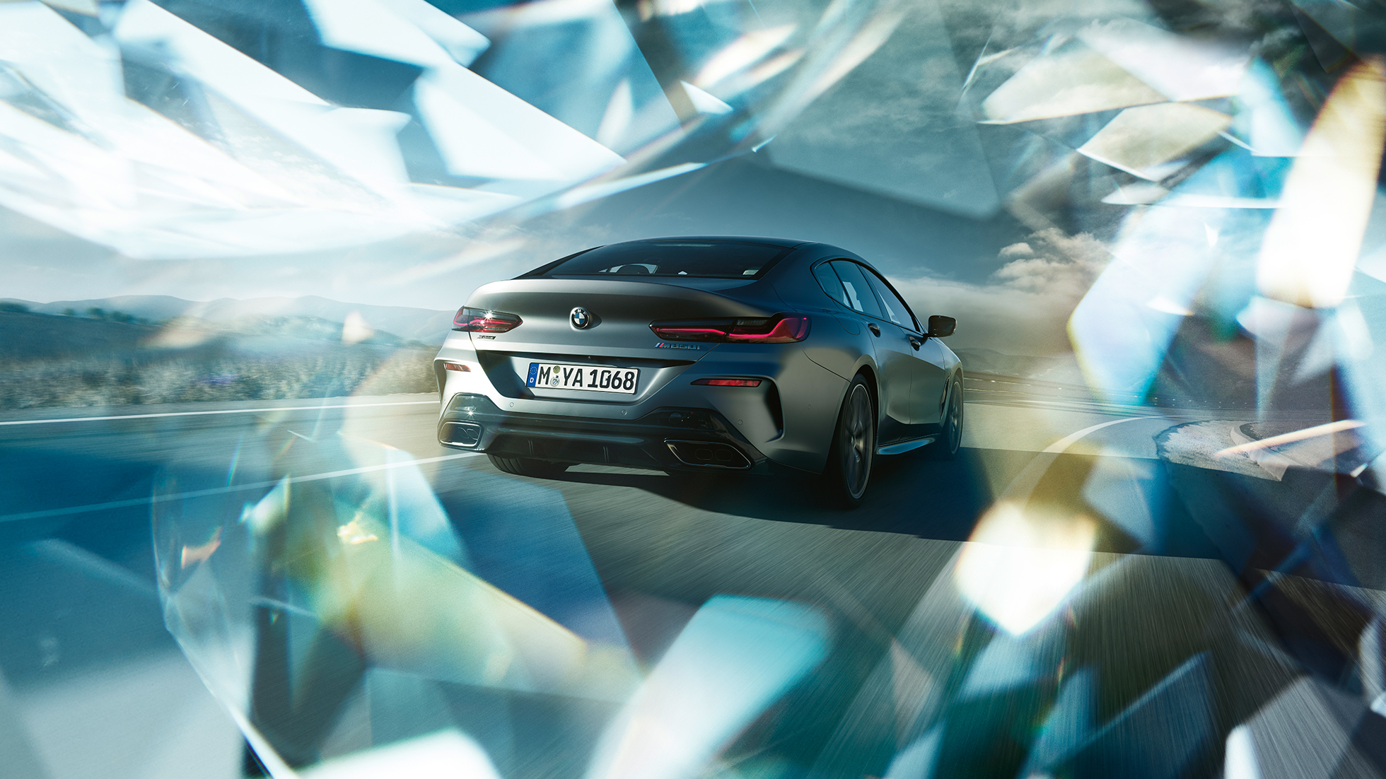 Sistema de escape deportivo M BMW M850i xDrive Gran Coupé, sistema de escape deportivo M del deportivo de lujo