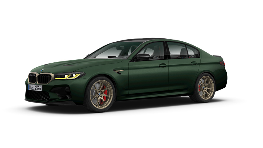 BMW Serie M BMW M5 F90, vista de tres cuartos del lateral BMW Serie M BMW M5 F90, vista de tres cuartos del lateral