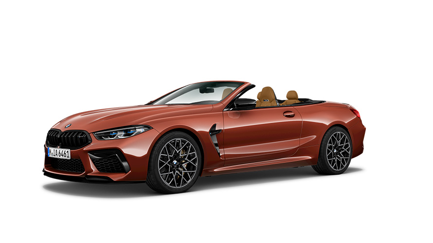 BMW Serie M BMW M8 Cabrio F91, vista de tres cuartos del lateral BMW Serie M BMW M8 Cabrio F91, vista de tres cuartos del lateral
