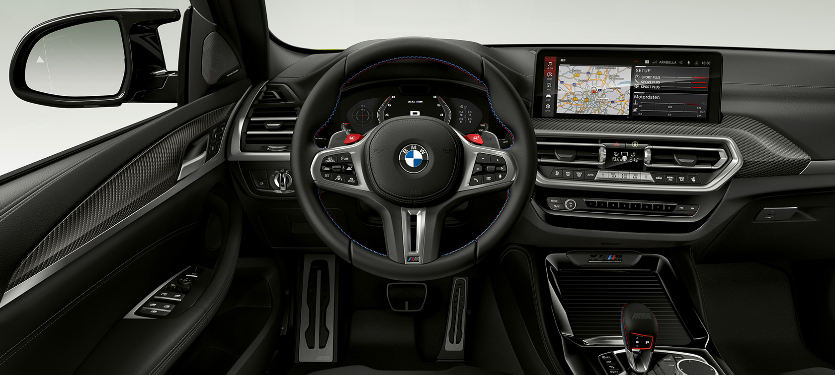 BMW X4 M Competition F98 LCI Renovación 2021 Puesto de conducción Interior
