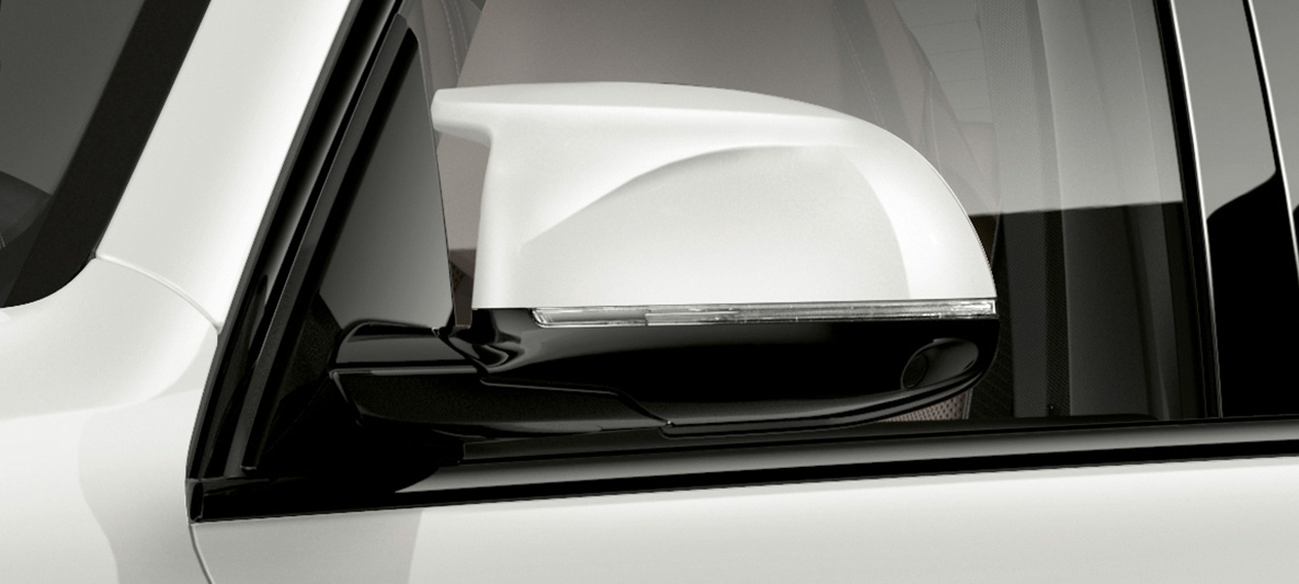 Cubiertas de retrovisores BMW X5 M Cubiertas de retrovisores BMW X5 M Mineralweiss F95, detalle