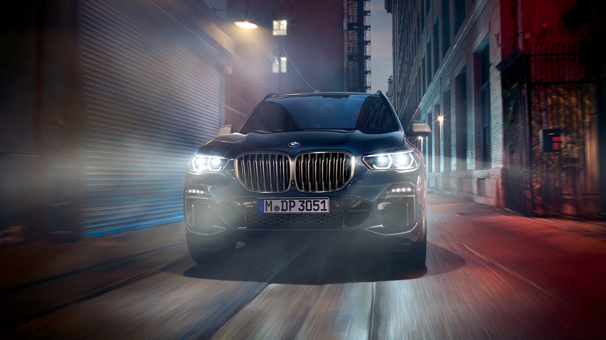 Parrilla BMW BMW X5 M50i SUV G05 Parrilla BMW en Ceriumgrau BMW X5 M50i SUV G05 Carbonschwarz metalizado, vista frontal