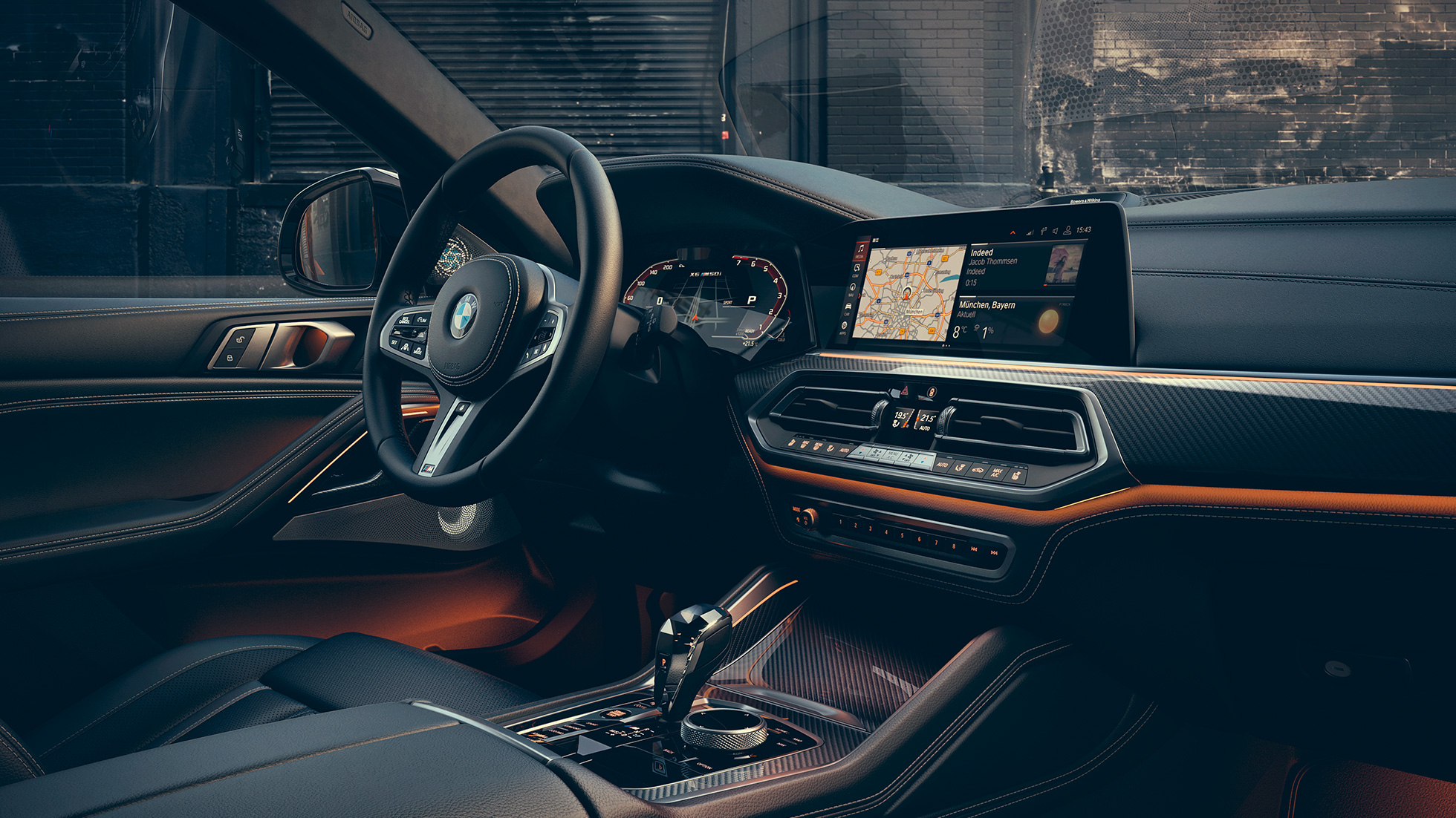 Diseño interior del BMW X6 M50i G06 Diseño interior del BMW X6 M50i G06, puesto de conducción