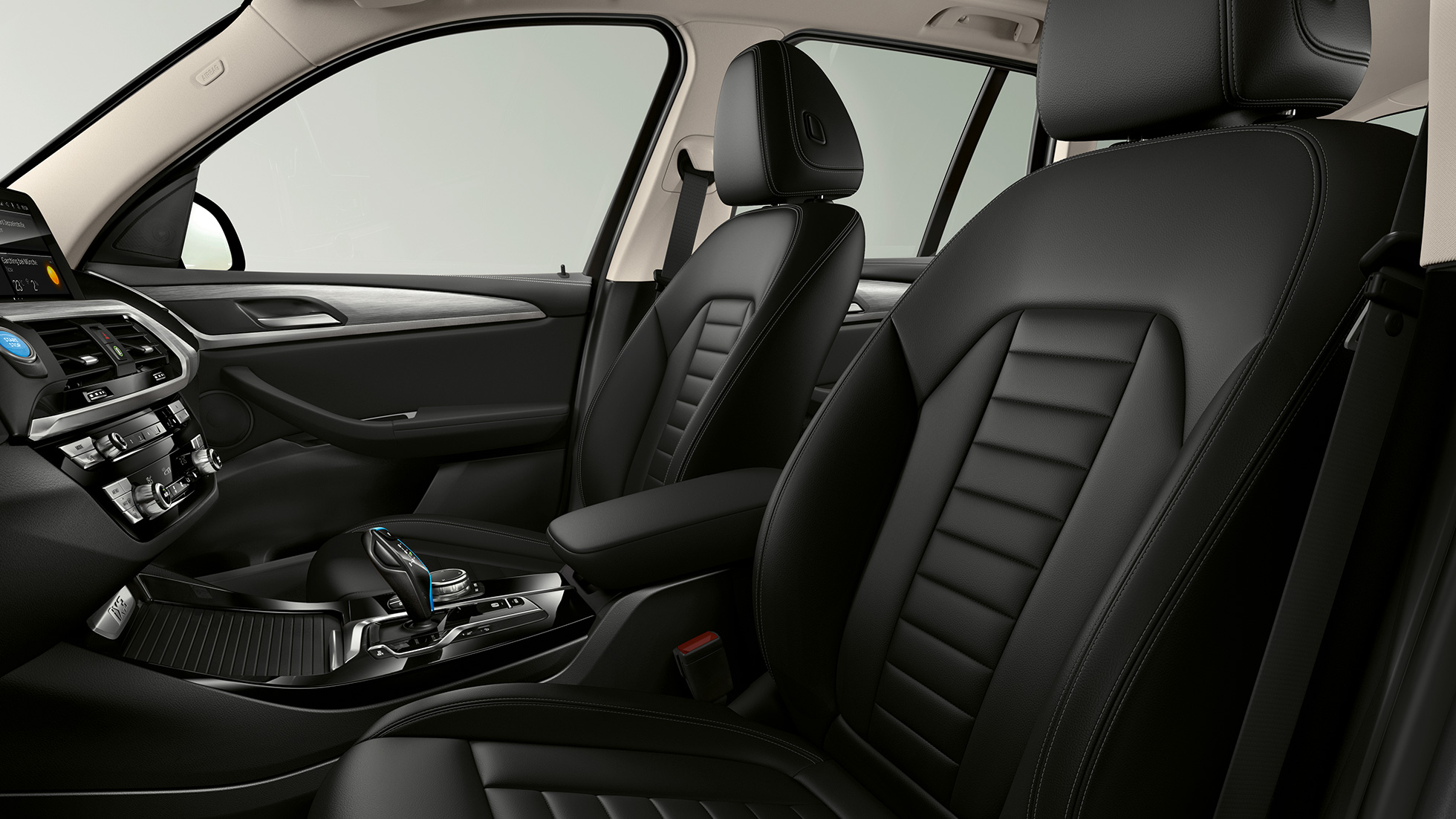 BMW iX3 SUV G08 Acabado Inspiring Asientos deportivos en cuero Vernasca Mokka BMW iX3 SUV G08 2020 Acabado Inspiring Asientos deportivos para conductor y acompañante en cuero Vernasca Mokka Interior
