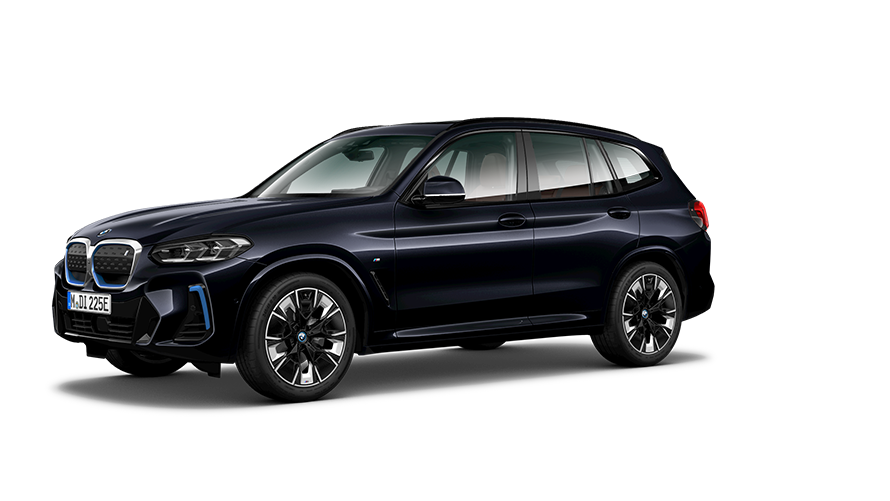 Modelos BMW i BMW iX3 G08, vista de tres cuartos del lateral Modelos BMW i BMW iX3 G08, vista de tres cuartos del lateral