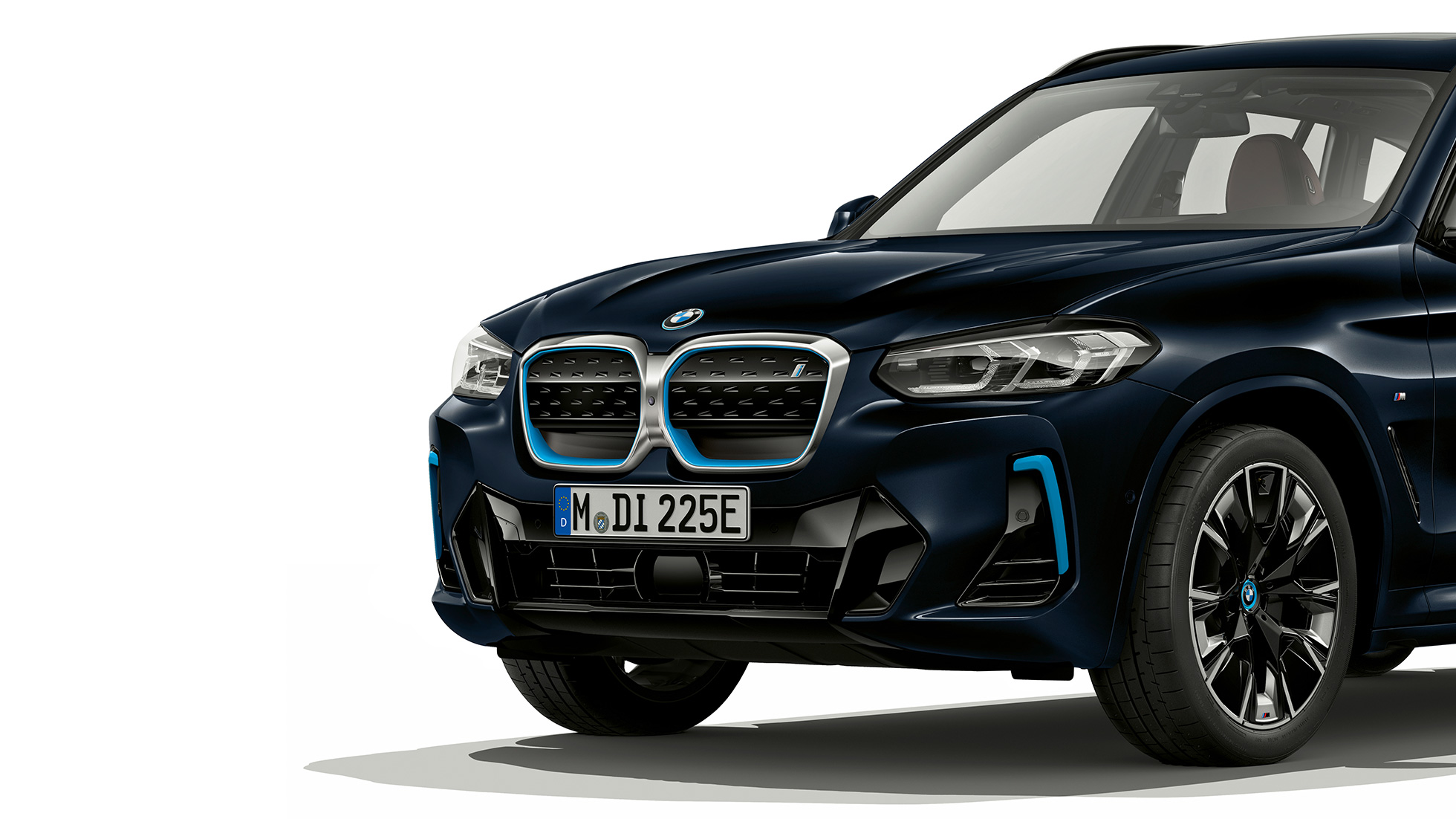 BMW iX3 G08, diseño exterior, película BMW iX3 G08 2020 Mineralweiss metalizado, diseño exterior, película