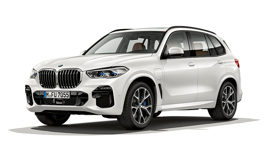 Modelos BMW X BMW X5 Híbrido Enchufable G05, vista de tres cuartos del lateral Modelos BMW X BMW X5 Híbrido Enchufable G05, vista de tres cuartos del lateral