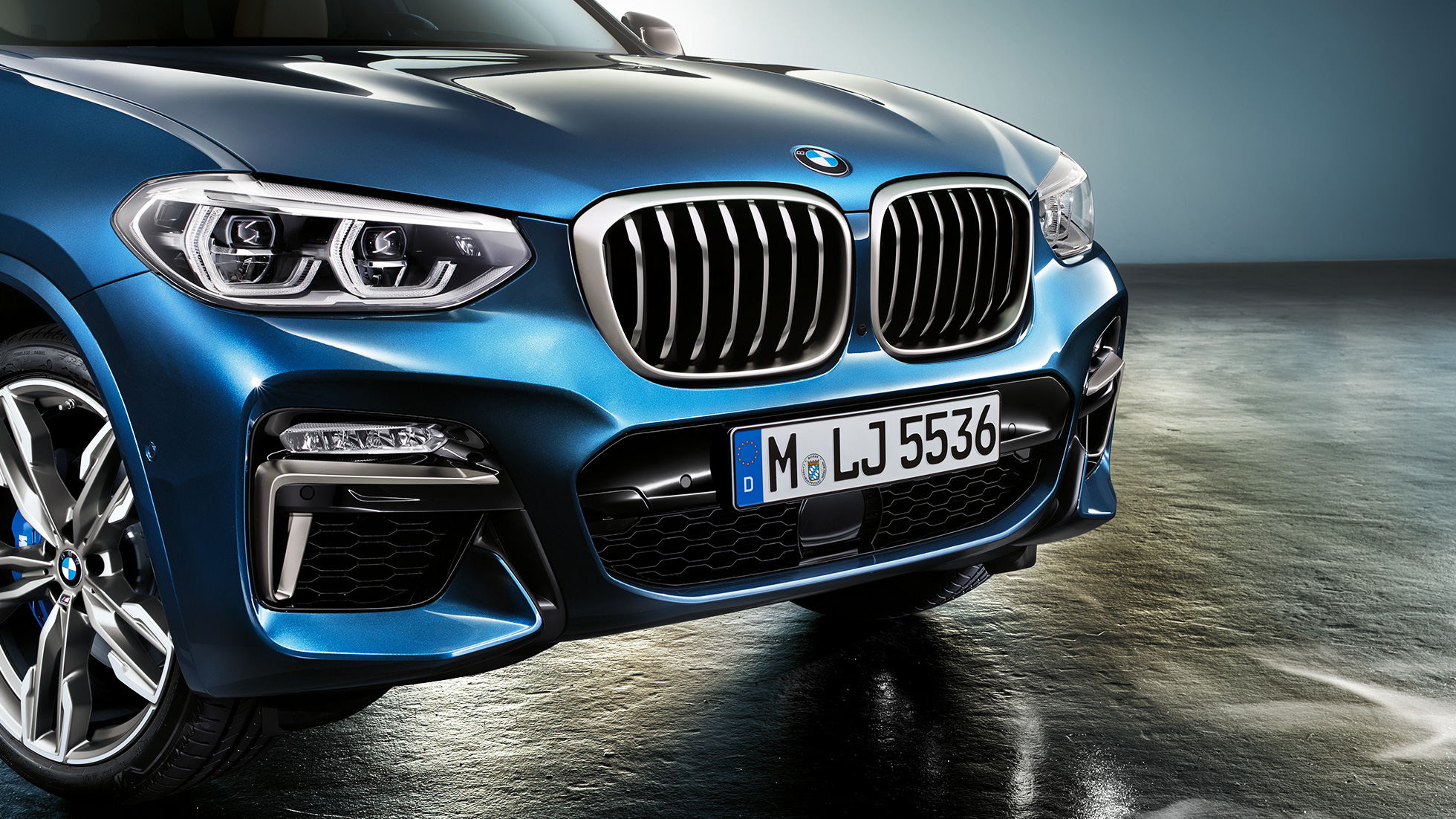 BMW X3 M40i, faldón delantero y parrilla BMW X3 M40i, faldón delantero y parrilla