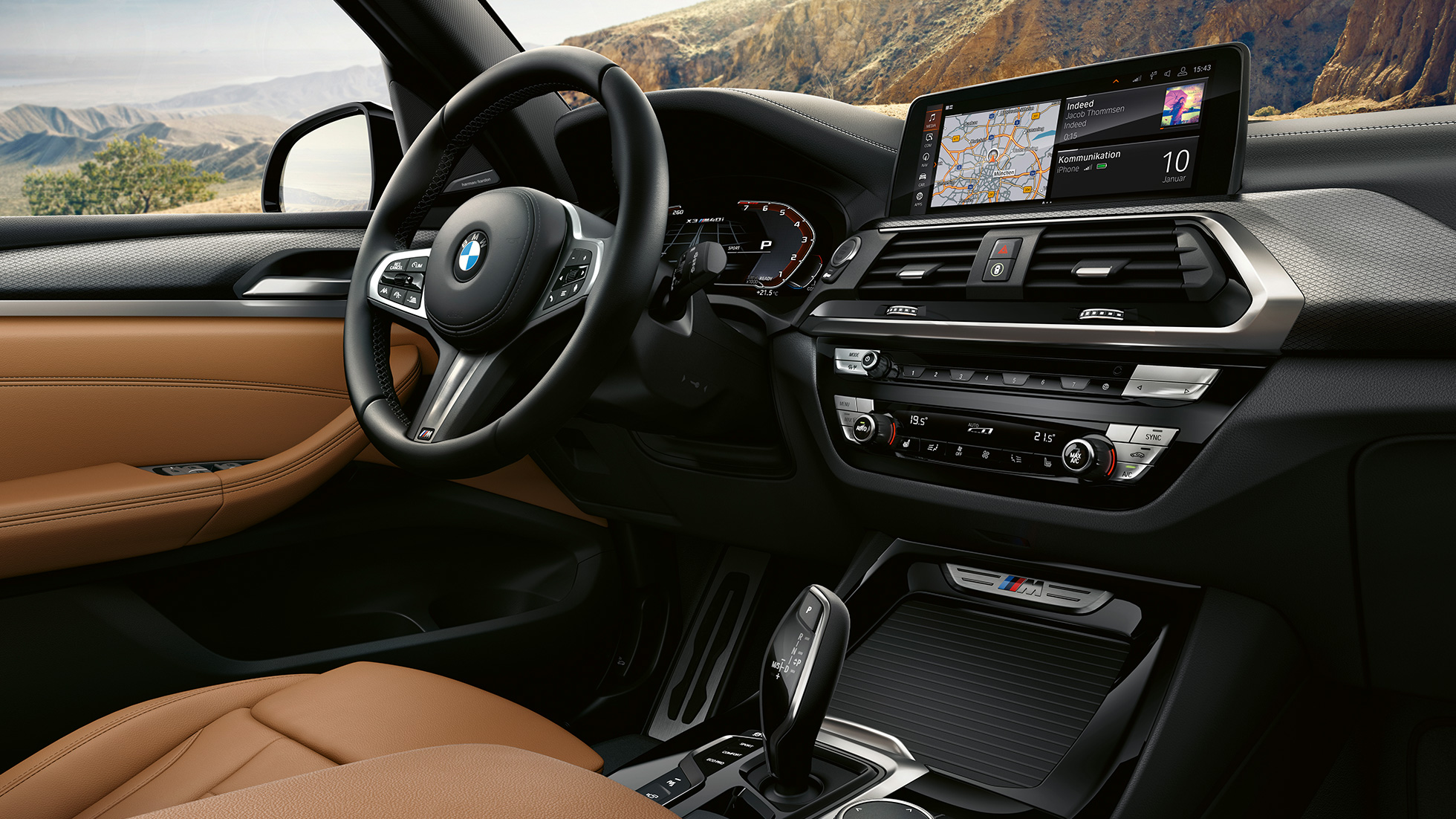 BMW X3 M40i, volante y salpicadero BMW X3 M40i, volante y salpicadero