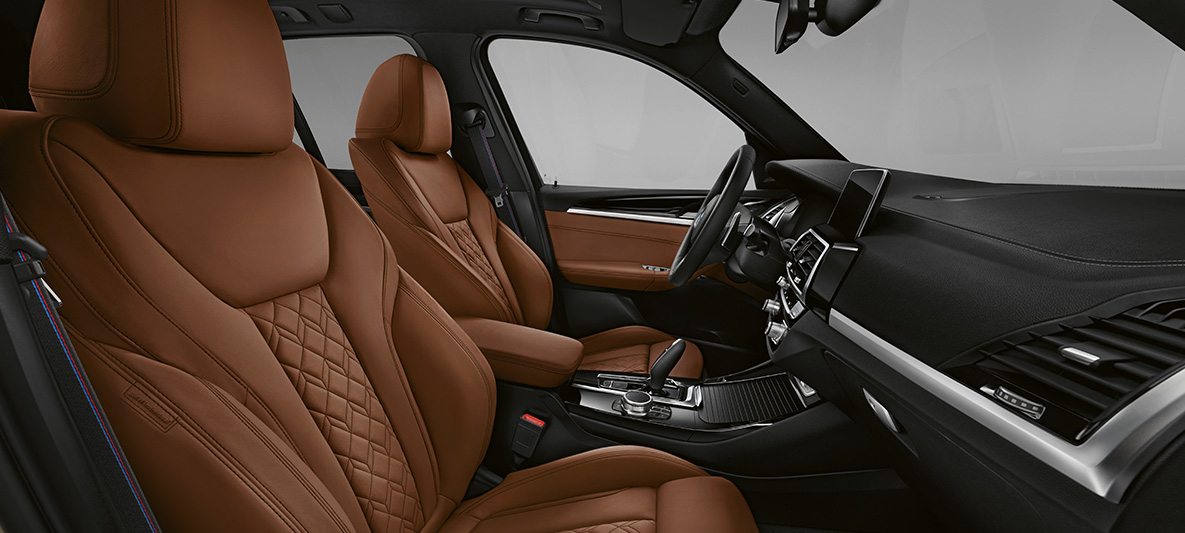 BMW X3 híbrido enchufable, cuero ampliado Merino BMW Individual de grano fino en Tartufo BMW X3 híbrido enchufable, cuero ampliado Merino BMW Individual de grano fino en Tartufo