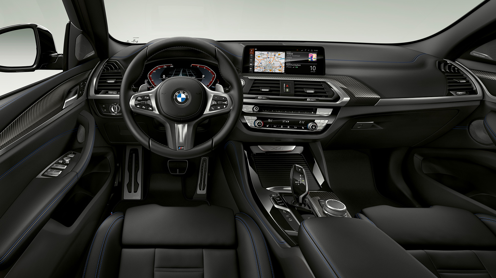 Puesto de conducción BMW X4 SUV G02 Acabado M Sport Puesto de conducción BMW X4 xDrive30i SUV Acabado M Sport G02, diseño interior