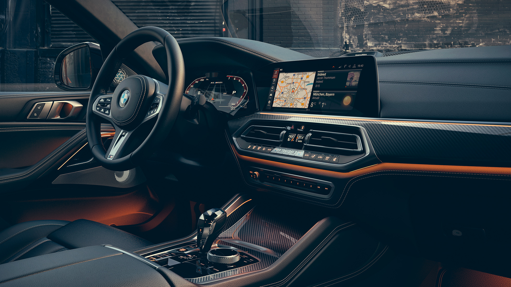 BMW X6, interior. El interior del todocamino BMW X6.