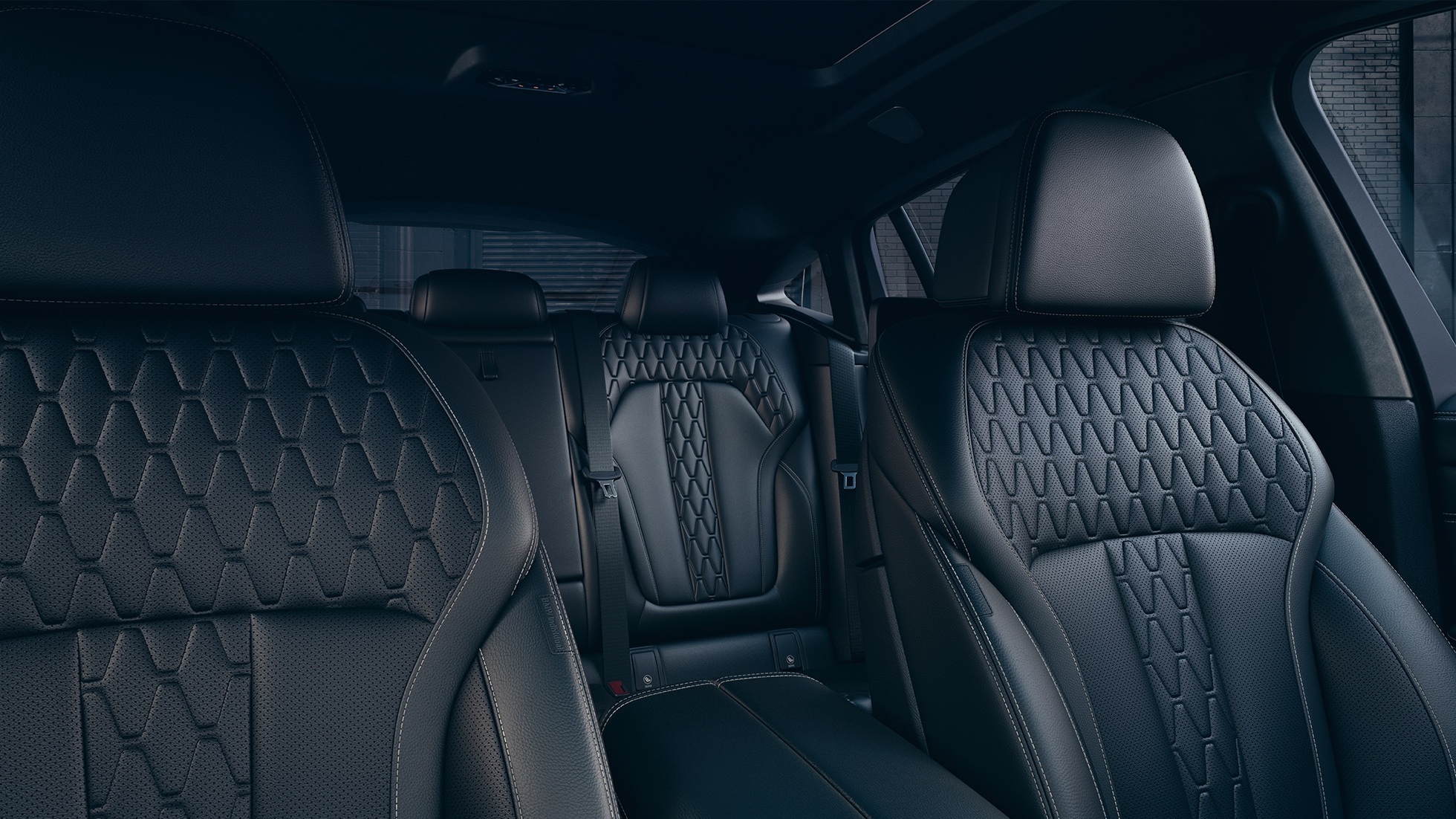 BMW X6, tapicería. BMW X6, interior con imagen de la tapicería.
