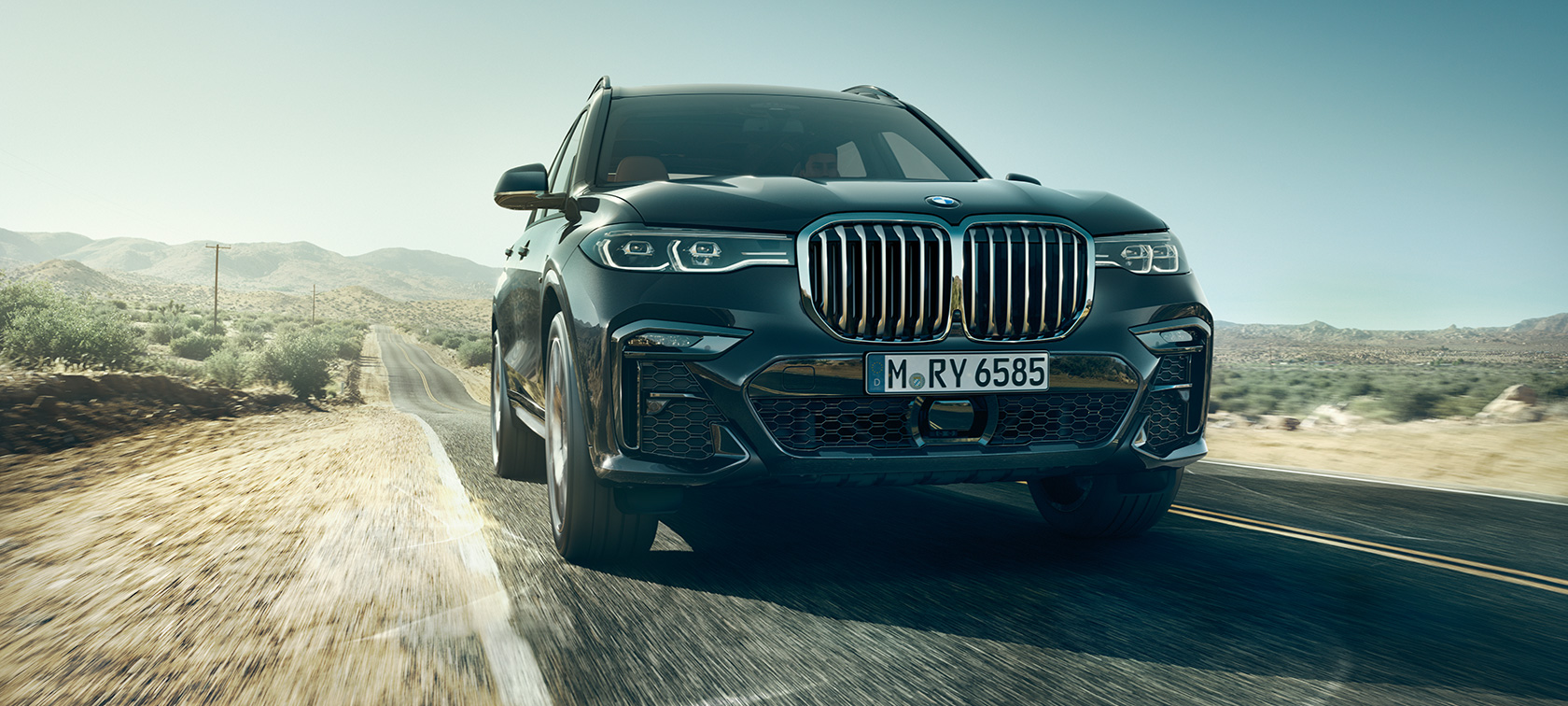 BMW X7, vista delantera BMW X7 en vista delantera
