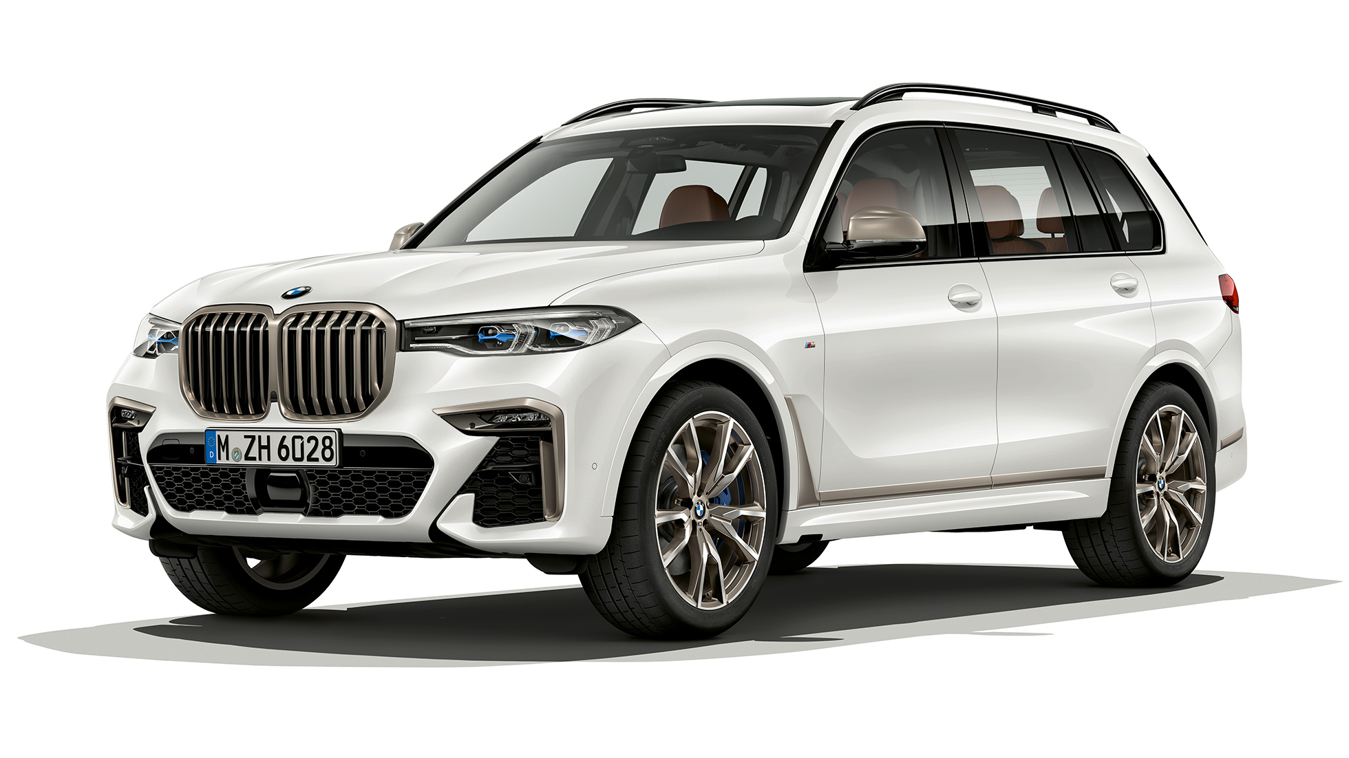 BMW X7 BMW X7 M50d Imagen de estudio del BMW X7 en vista delantera de tres cuartos como BMW X7 M50d