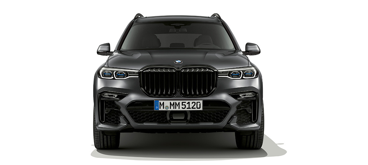 BMW Dark Shadow Edition, vista del frontal BMW X7 G07 Dark Shadow Edition, vista del frontal