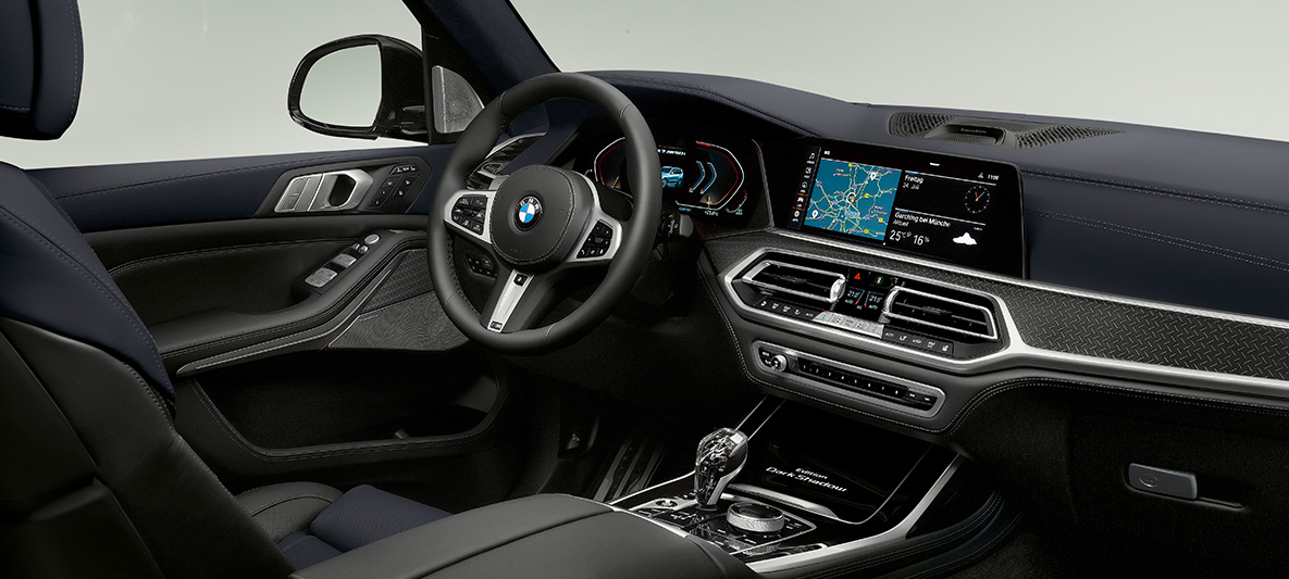 Puesto de conducción del BMW Dark Shadow Edition, Interior Puesto de conducción del BMW X7 G07 Dark Shadow Edition, Interior