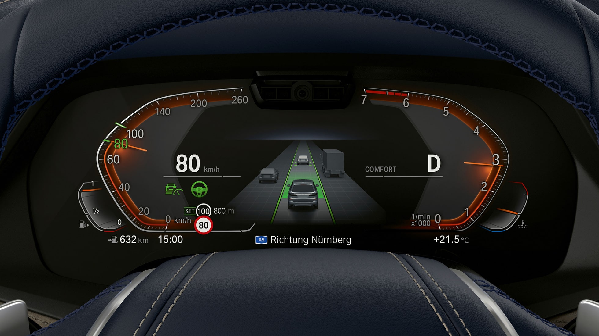 Driving Assistant Plus y Parking Assistant Plus Driving Assistant Plus y asistente de aparcamiento Plus: detalle del cuadro de instrumentos