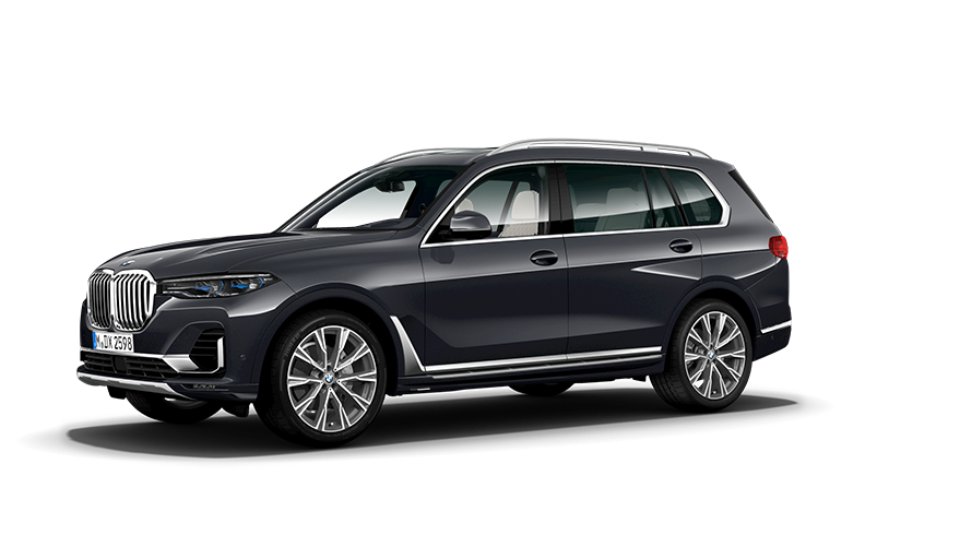 Modelos BMW X BMW X7 G07, vista de tres cuartos del lateral Modelos BMW X BMW X7 G07, vista de tres cuartos del lateral