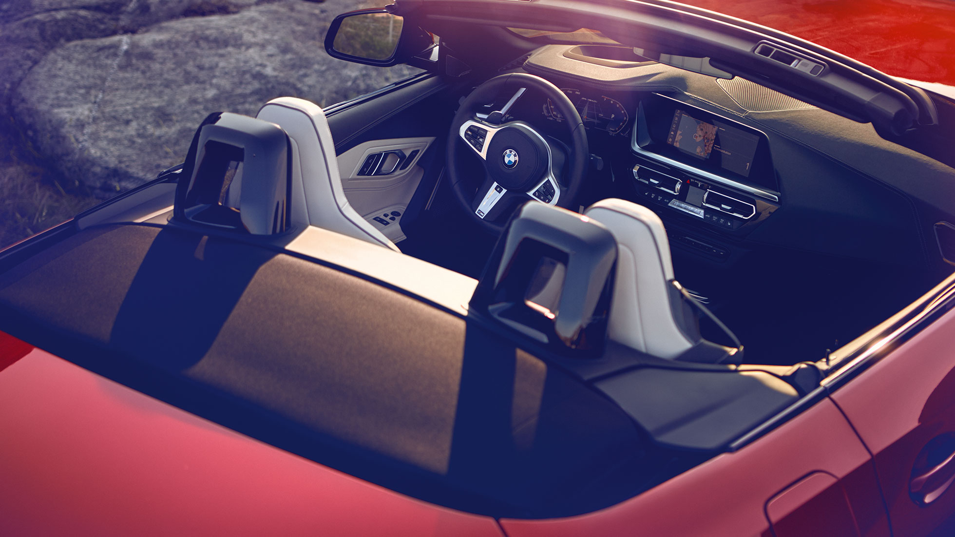 Asientos delanteros del BMW Z4 Roadster Vista en los asientos delanteros del BMW Z4 Roadster