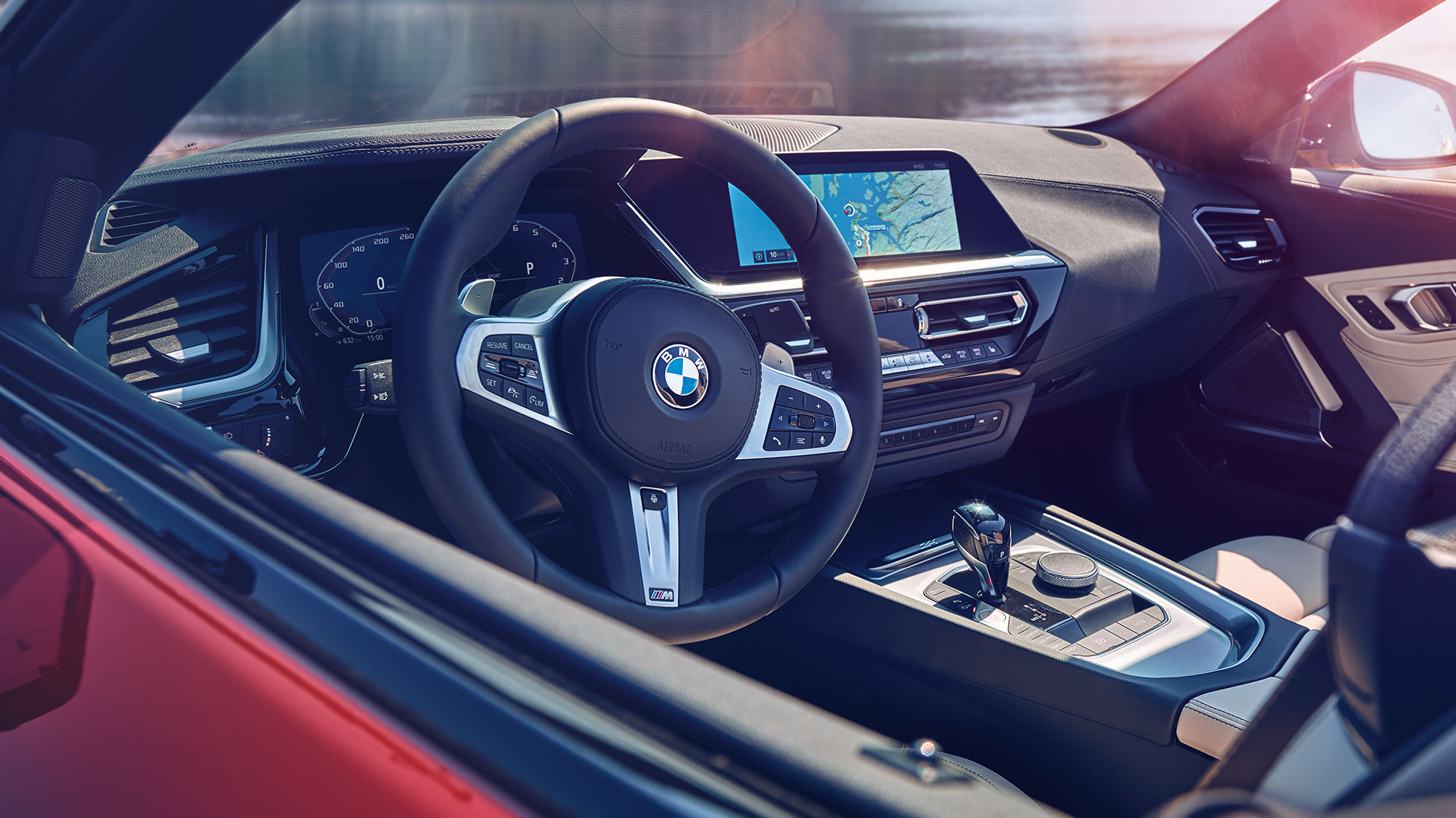 Puesto de conducción del BMW Z4 Roadster Vista del puesto de conducción del BMW Z4 Roadster