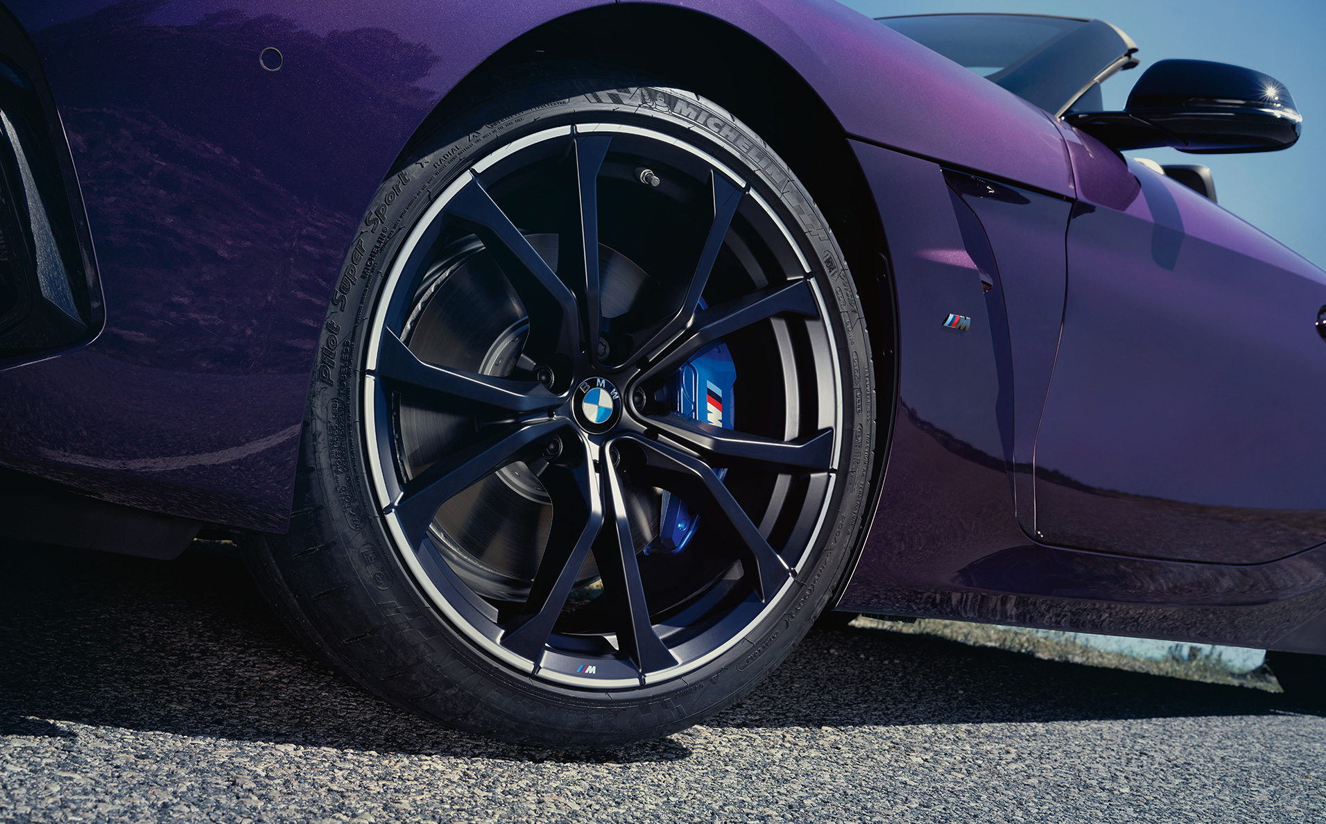 BMW Z4 G29 2022 exterior, llantas, primer plano