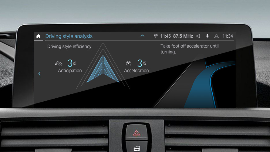 Asistente de previsión del modo ECO PRO Digital Cockpit BMW con el Asistente de previsión del modo ECO PRO. Ahorra combustible