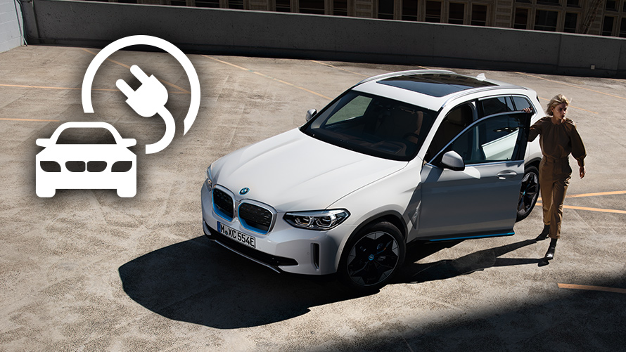 Coche eléctrico BMW Coche eléctrico de BMW. Tecnología eléctrica eficiente.