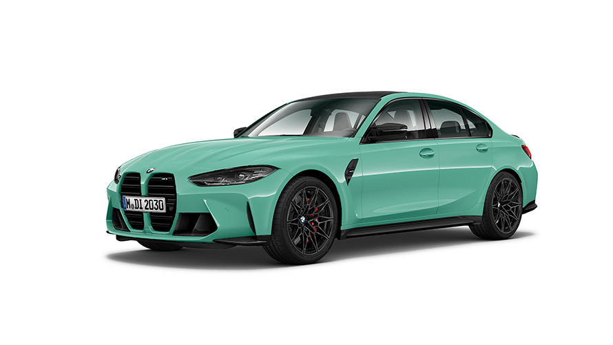 BMW M3 Competition Berlina G82 2021 Vista de tres cuartos del lateral BMW M3 Competition Berlina G82 2021 Vista de tres cuartos del lateral