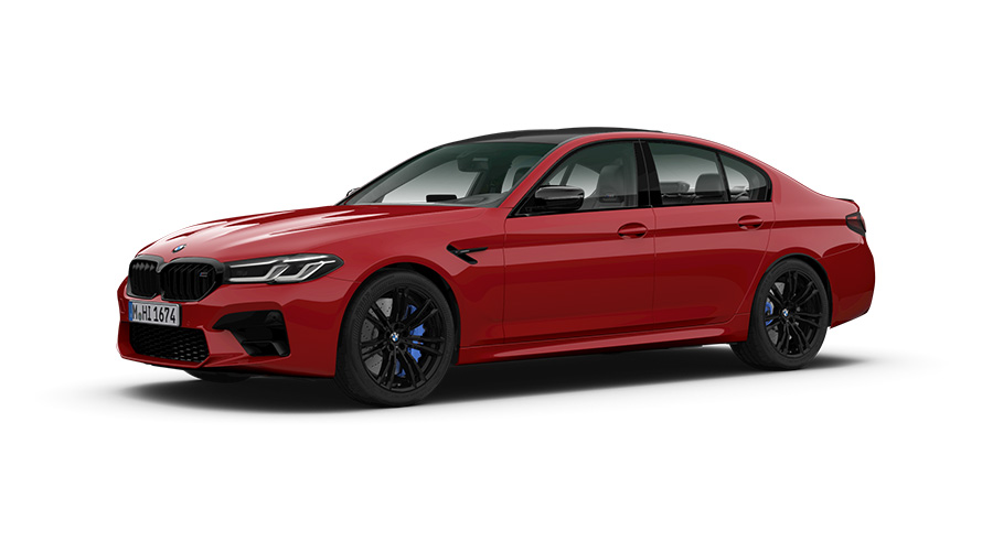 BMW M5 Competition F90 2018 Vista de tres cuartos del lateral BMW M5 Competition F90 2018 Vista de tres cuartos del lateral