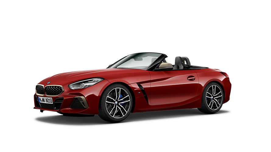 BMW Z4 M40i Roadster G29 2018 Vista de tres cuartos del lateral BMW Z4 M40i Roadster G29 2018 Vista de tres cuartos del lateral