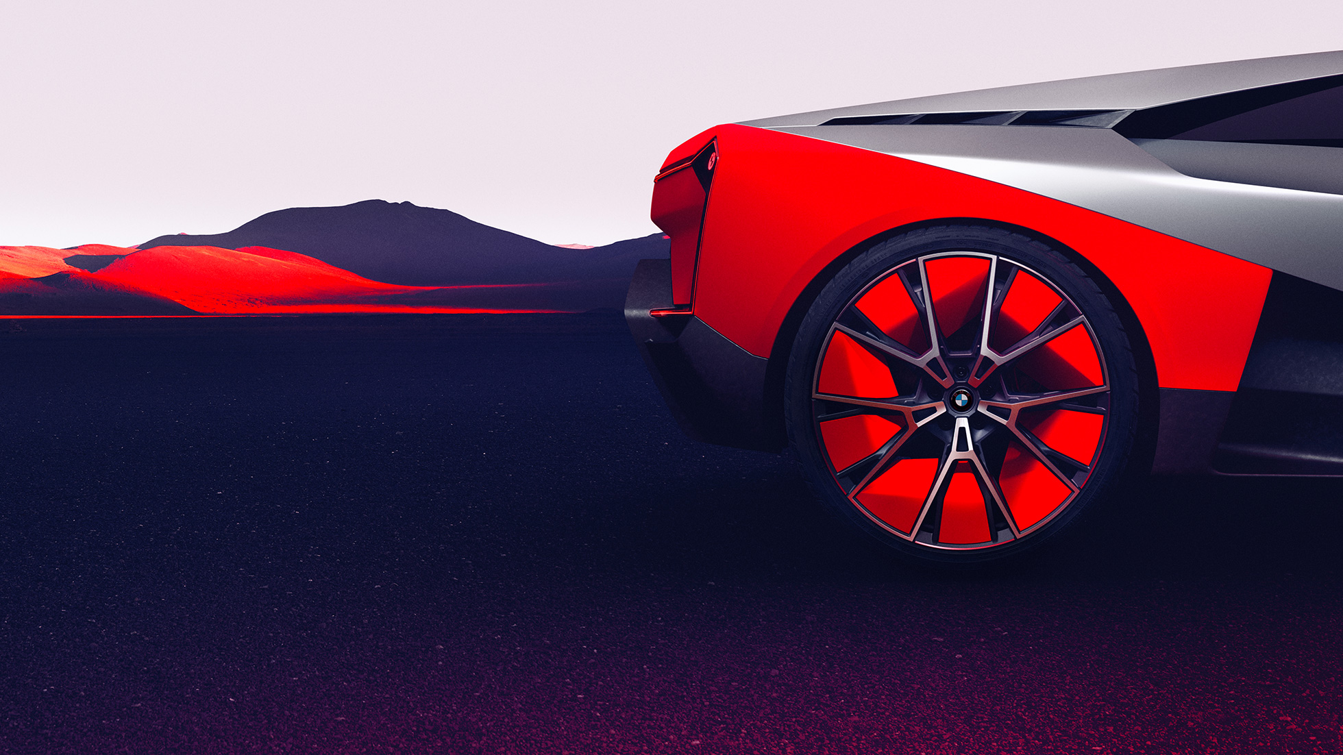 BMW Vision M NEXT, vista lateral BMW Vision M NEXT, vista lateral, parado, llantas