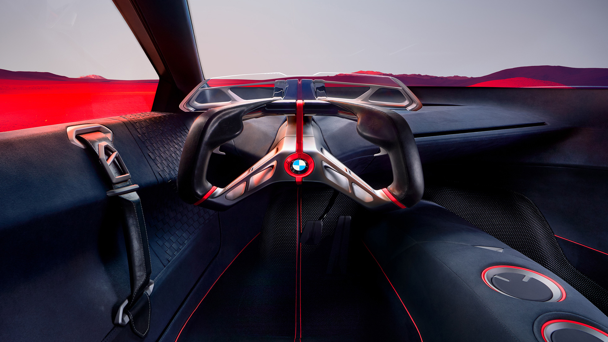 BMW Vision M NEXT, interior BMW Vision M NEXT, interior, diseño, puesto de conducción, Boost Pod