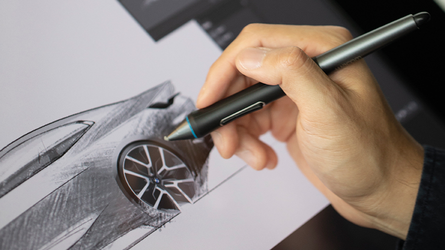 BMW Serie 4 Coupé Concept proceso de diseño boceto BMW Serie 4 Coupé Concept proceso de diseño boceto en pantalla