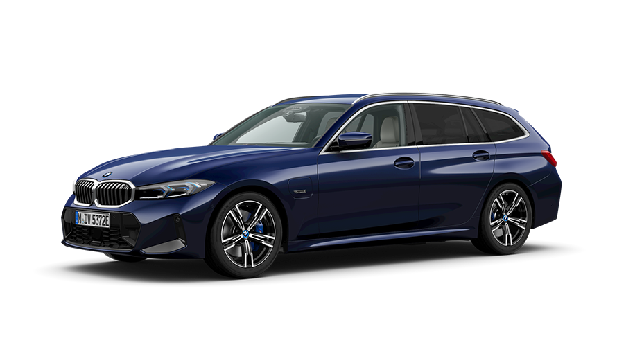 BMW Serie 3 Touring Híbrido Enchufable, vista de tres cuartos del frontal BMW Serie 3 Touring Híbrido Enchufable, imagen de estudio, vista de tres cuartos del frontal