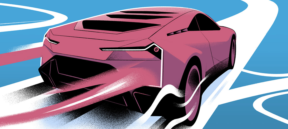 Movilidad eléctrica BMW Podcast Changing Lanes de BMW Podcast Changin Lanes de BMW. Pintura del BMW Vision M Next