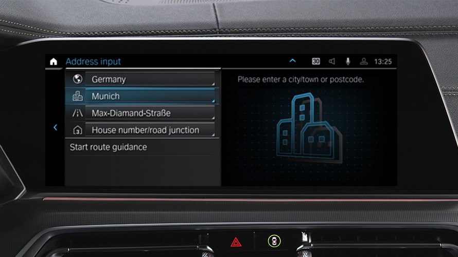 BMW Remote Software Upgrade, BMW Maps BMW Remote Software Upgrade BMW Maps, sistema de navegación, primer plano