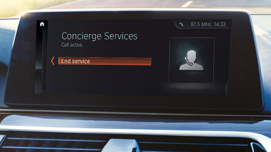 El Asistente Personal se muestra en la pantalla del BMW Asistente Personal