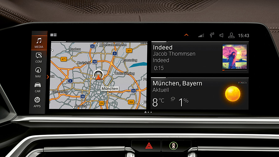 Vehículos blindados BMW BMW Intelligent Personal Assistant Display de control Vehículos blindados BMW BMW Intelligent Personal Assistant Display de control