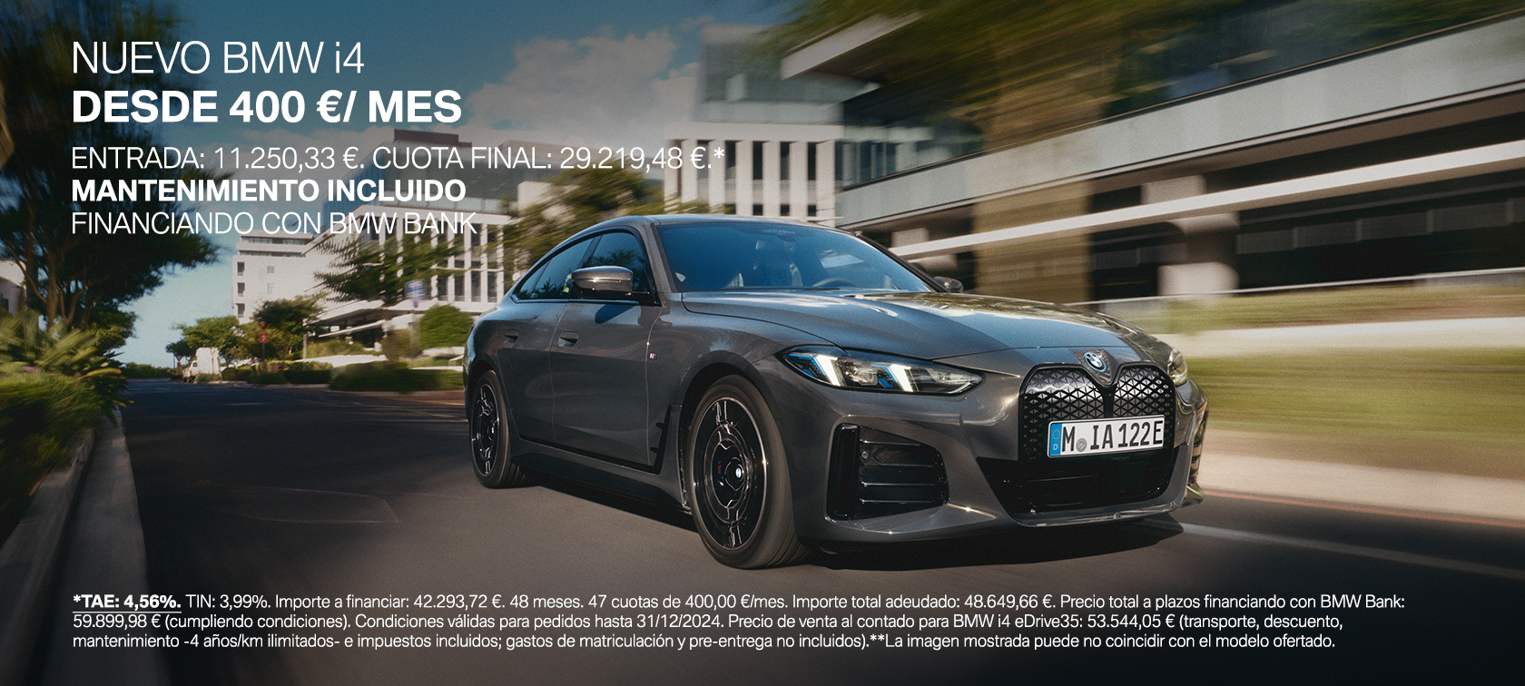 Oferta BMW i4. 100% eléctrico | BMW España
