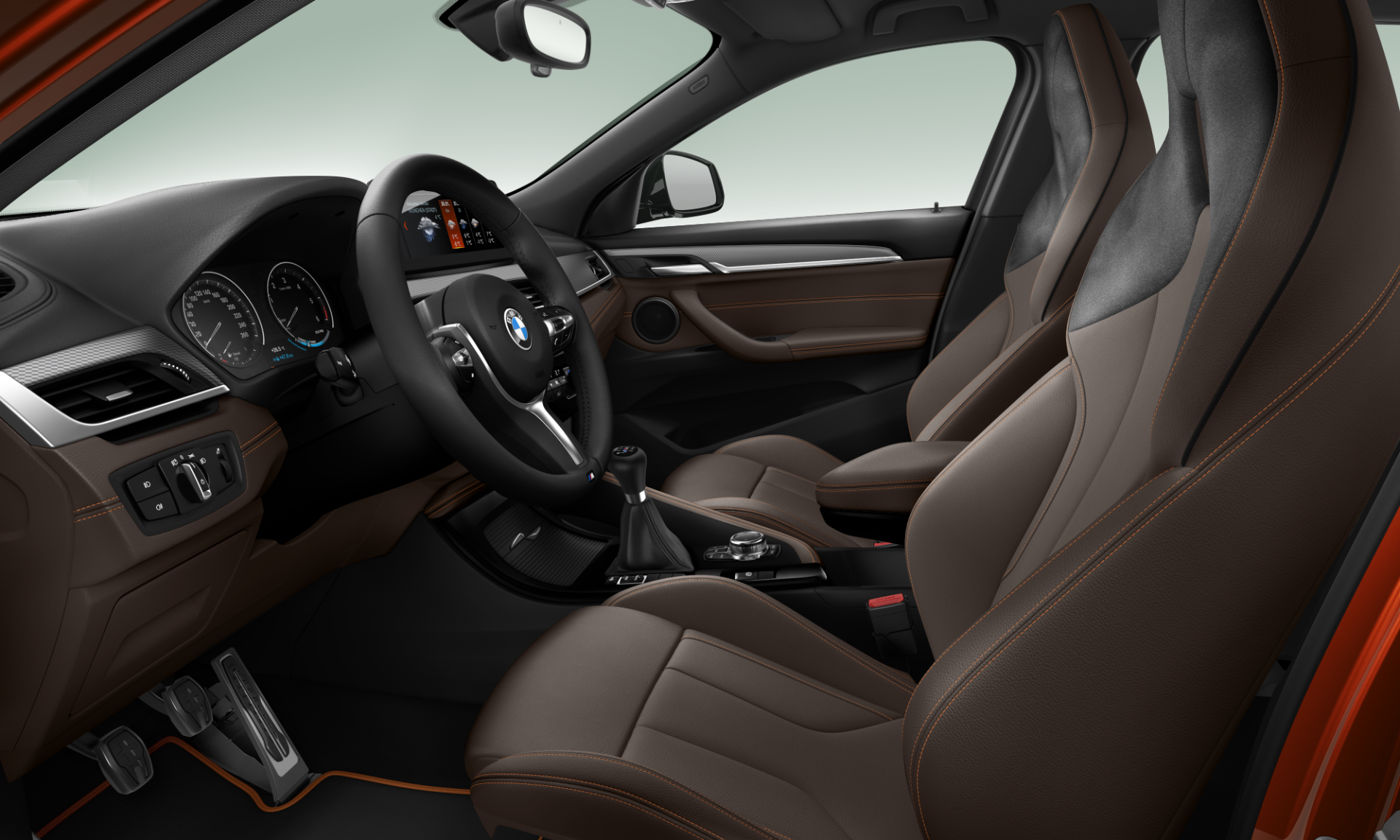 Equipamiento de cuero BMW X2 Mesh edition Sunset Orange metallic Equipamiento de cuero BMW X2 Mesh edition Sunset Orange metallic