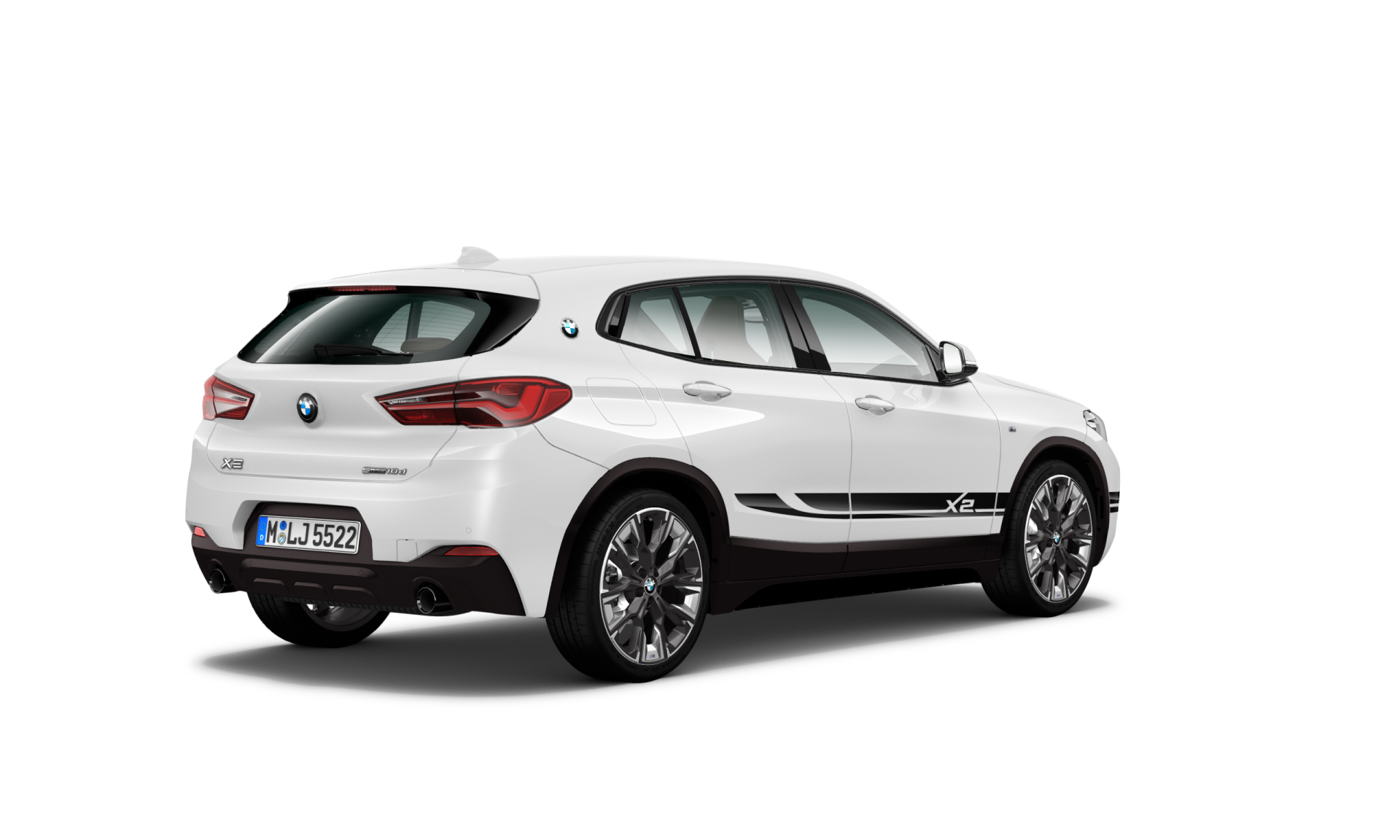 Vista de tres cuartos del frontal BMW X2 Mesh edition Alpinweiß Vista de tres cuartos del frontal BMW X2 Mesh edition Alpinweiß