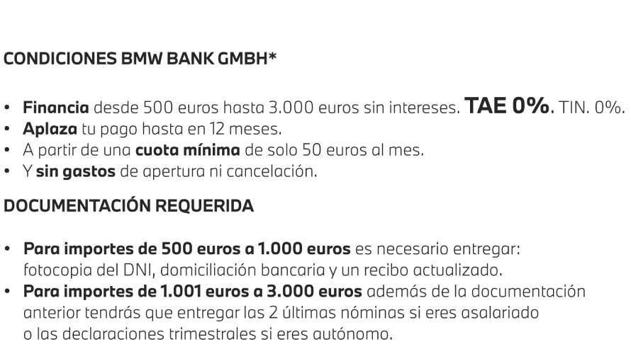 Financiación BMW